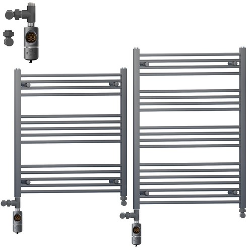 Dual fuel towel radiator 700mm - fuel,