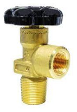 Oxygen gas cylinder valve