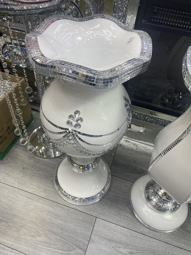 Sparkly vase romany mirrored - sparkly,