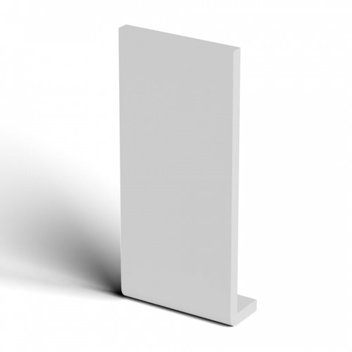 225mm white fascia capping - white,