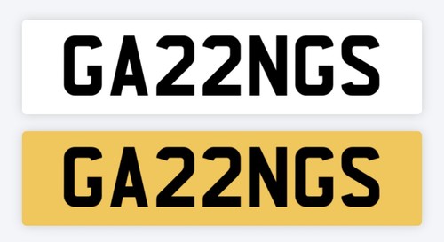 Gang private number plate - gang,
