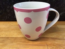 CATH KIDSTON VINTAGE Pink Spot LARGE CRUSH MUG QUEENS