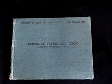 1946/47 Civil Aviation Pilots Personal Log Book Ex Sub Lieutenant (A) RNVR
