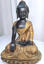 Antique 8.6" Tibet Bronze Gilt