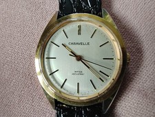 Vintage Caravelle Men's Mechanical Watch. Working Well Good Condition