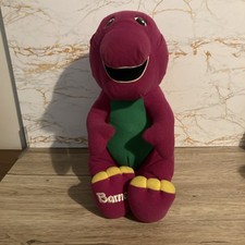 Vintage Barney the Dinosaur 1990s plush talking with battery pack Teddy - VGC