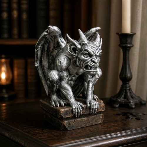 Creepy gothic gargoyle statue - creepy,