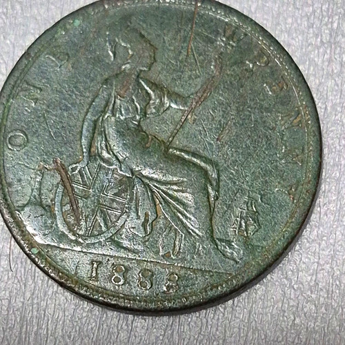 Great britain victoria penny - britain,