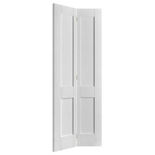 Internal Oak Bi-Fold Victorian Shaker White Solid Doors NO RAIL OR FIXINGS