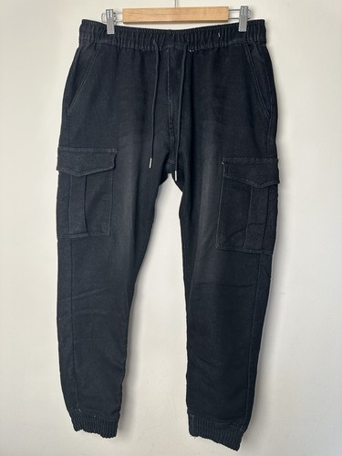 Mens cargo denim jeans - denim, regular
