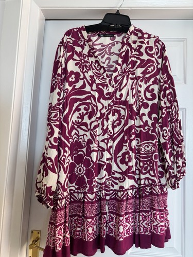 Zara purple white floral - &,