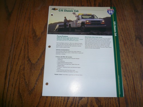 1999 chevrolet chassis - 1999, cab