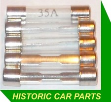 35 amp GLASS FUSES x 5  for Austin A30 Saloon Countryman Van 1952-56 35amp