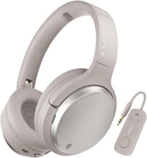 Bluetooth Active Noise-Canceling Headphones & Wireless Adapter for Airplane Trav