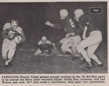 Charlie Trippi Packers Buddy Young Bears 1945 1947 All-Star Football 1940s NFL