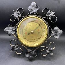 Barometer Round Wall Hanging SHORTLANDS Metal Practical Gift Retro 10" Decor 
