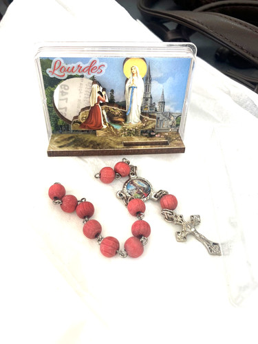 Lourdes chaplet with - lourdes,