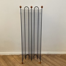Vintage Black Wire CD Tower