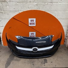 Vauxhall Corsa E Bumper Front & Grills Black Z22C 3 & 5 Door 2015-2019 FV65