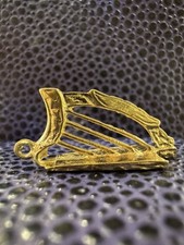 9ct Yellow Gold Celtic Harp Charm