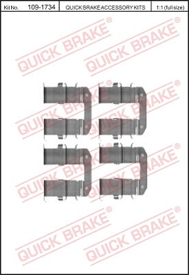 Accessory kit disc brake pads - kit,,