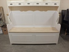 5' PAINTED WAVE MONKS BENCH