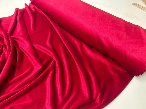 Red velvet fabric - red,