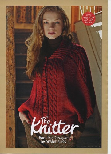 Batwing cardigan knitting - batwing,