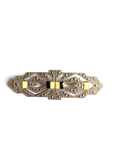 Vintage enamel art deco - enamel,