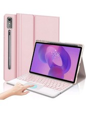 IVEOPPE Keyboard Case for Lenovo Idea Tab Pro 12.7'' 2025, PINK TOUCH PAD 