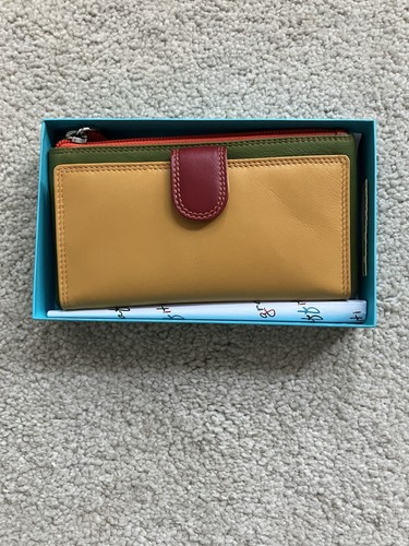 Graffiti leather purse - leather,