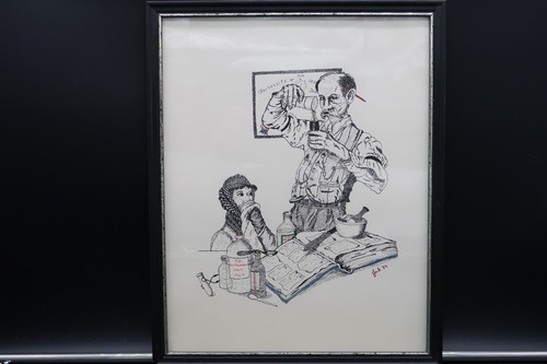 Vtg illustration doctor - vtg,