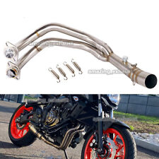 For Yamaha MT-07 FZ07 XSR700 2014-2022 Motorcycle Exhaust Header Front Link Pipe