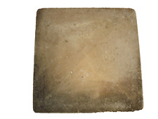 1 PIER CAP PEAKED. 41.5CM X 41.5CM X 4CM DEEP. GREY/WELL WEATHERED