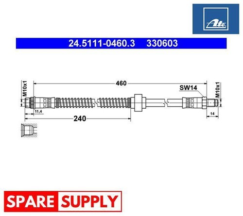 Brake hose for citroën - hose,