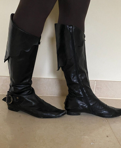 Spanish leather black - leather,