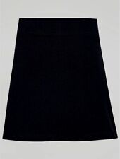 Girls Skorts Black Gym Skirt Shorts Ge@rge Black  Cotton Stretch PE School Kit