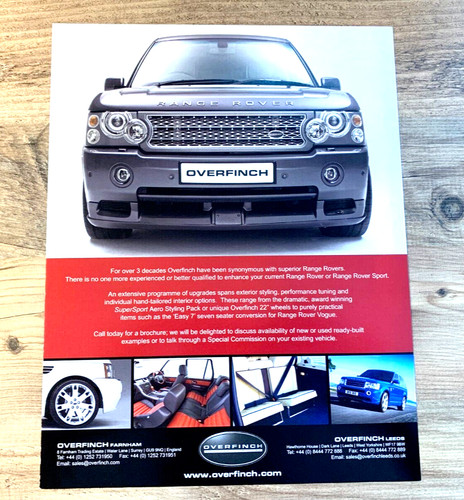 Overfinch range rover sport - rover,