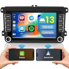 For VW Caddy Touran Golf Android 13 Car Stereo Radio GPS Sat Nav CarPlay BT WiFi