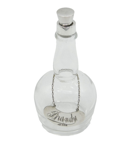 Sterling silver glass brandy - sterling,