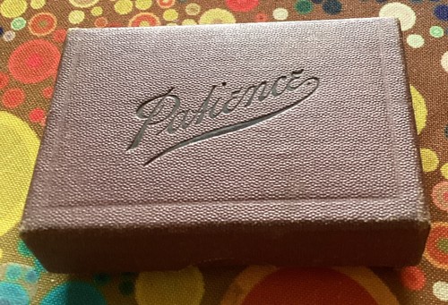Vintage patience playing cards - patience,