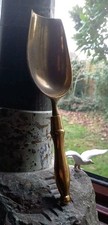 Vintage Large Brass Mill Scoop