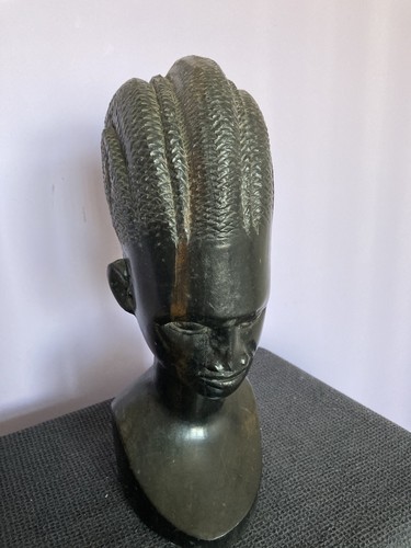 Vintage african wooden head - vintage,