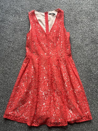 Coral peach orange - peach, lace