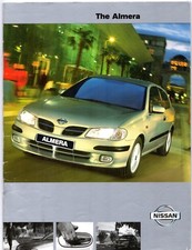 Nissan Almera 2001 UK Market Sales Brochure Sport + SE + S E 3-dr 5-dr
