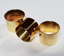 3 x mixed PLAIN BRASS COLLARS