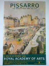 Pissarro Poster The Impressionist the City Royal Academy of the Arts Exhi 1993