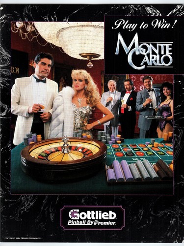 1986 monte carlo gottlieb - 1986,