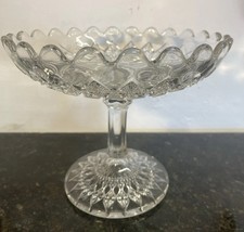Vintage Cut Glass Pedestal