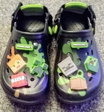 George Minecraft Crocs Size 11